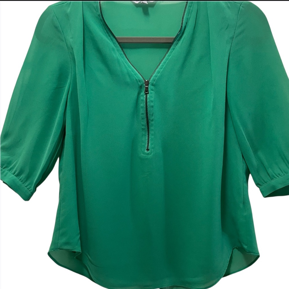 Naked Zebra Green Women's Top/Blouse - Picture 3 of 11